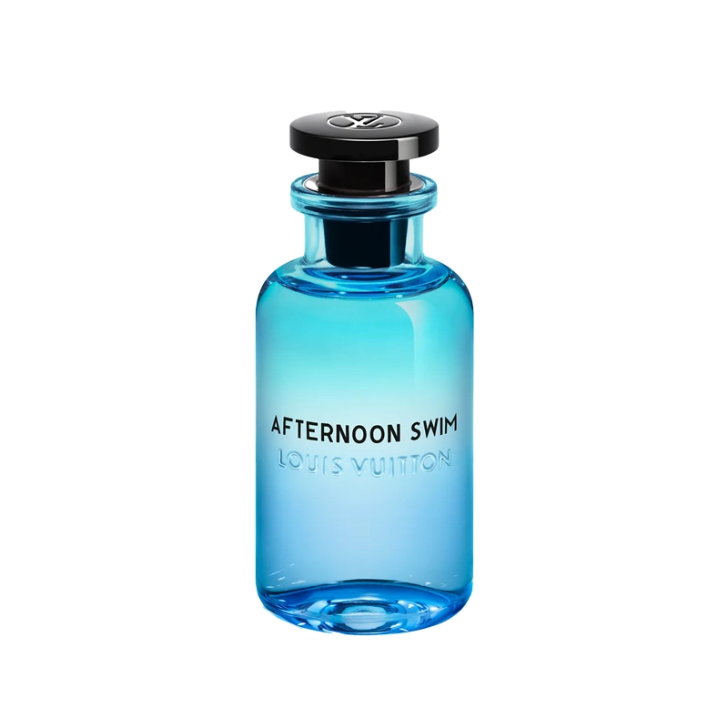 عکس شیشه عطر افترنون سوییم فلورا پرفیوم با طراحی مدرن و رنگ آبی روشن
